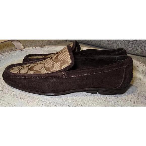 Coach Brown and tan patterned loafers - Picture 4 of 7